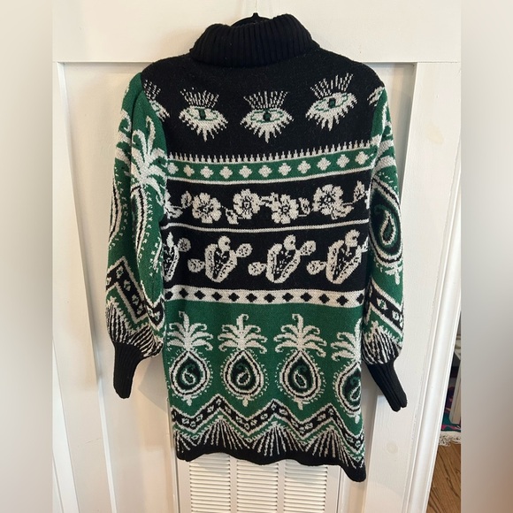 Farm Rio Mystic Scarf Sweater Dress - Picture 6 of 7